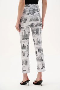 Joseph Ribkoff Millennium Printed Straight Pull-On Pants Jr262192