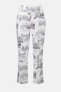 Joseph Ribkoff Millennium Printed Straight Pull-On Pants Jr262192