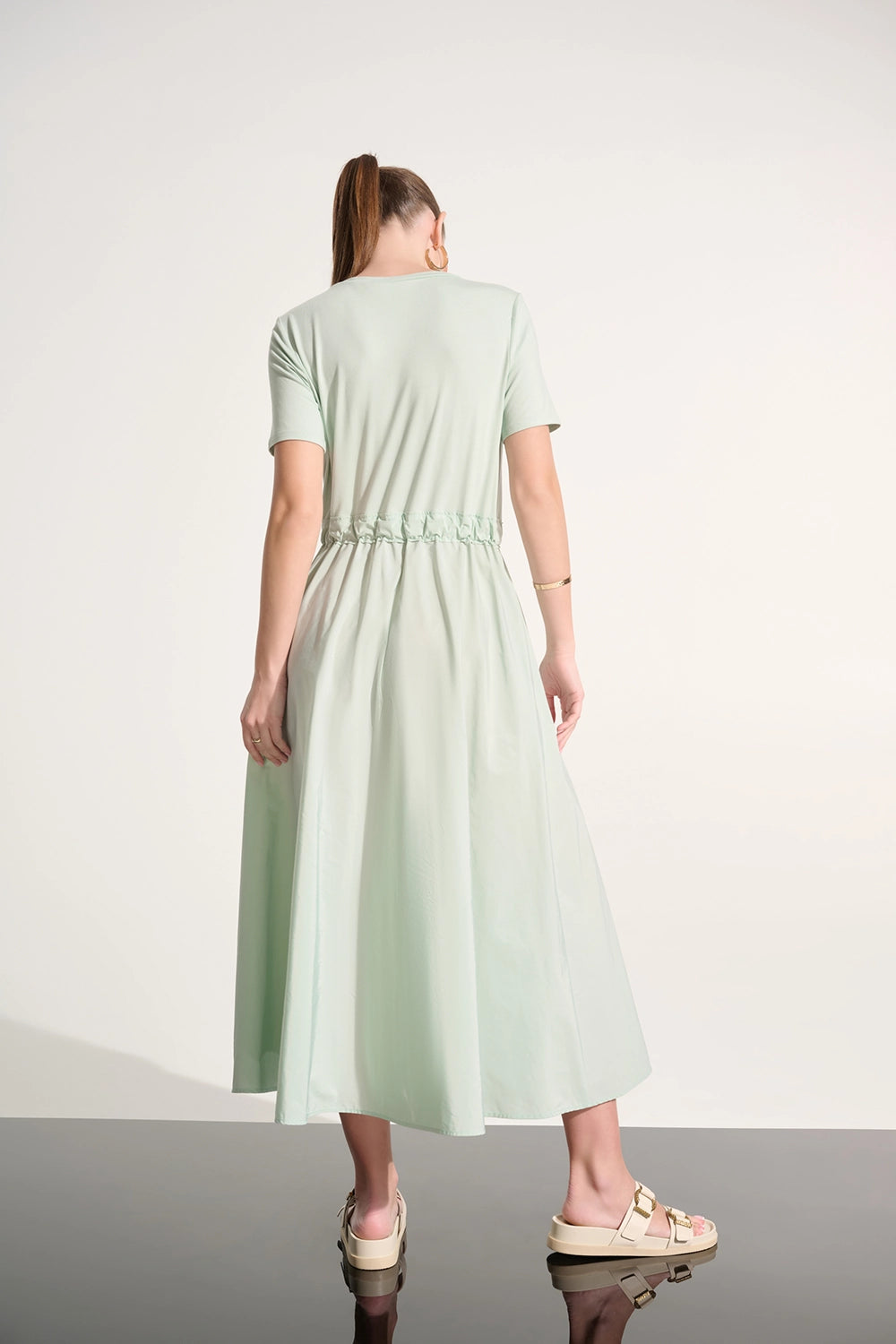 Joseph Ribkoff Jersey And Memory Fit & Flare Dress With Waist Detail Jr262627