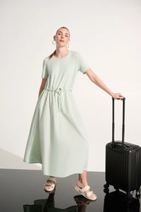 Joseph Ribkoff Jersey And Memory Fit & Flare Dress With Waist Detail Jr262627
