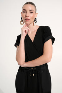 Joseph Ribkoff Silky Knit And Memory Straight Wrap Dress Jr262630