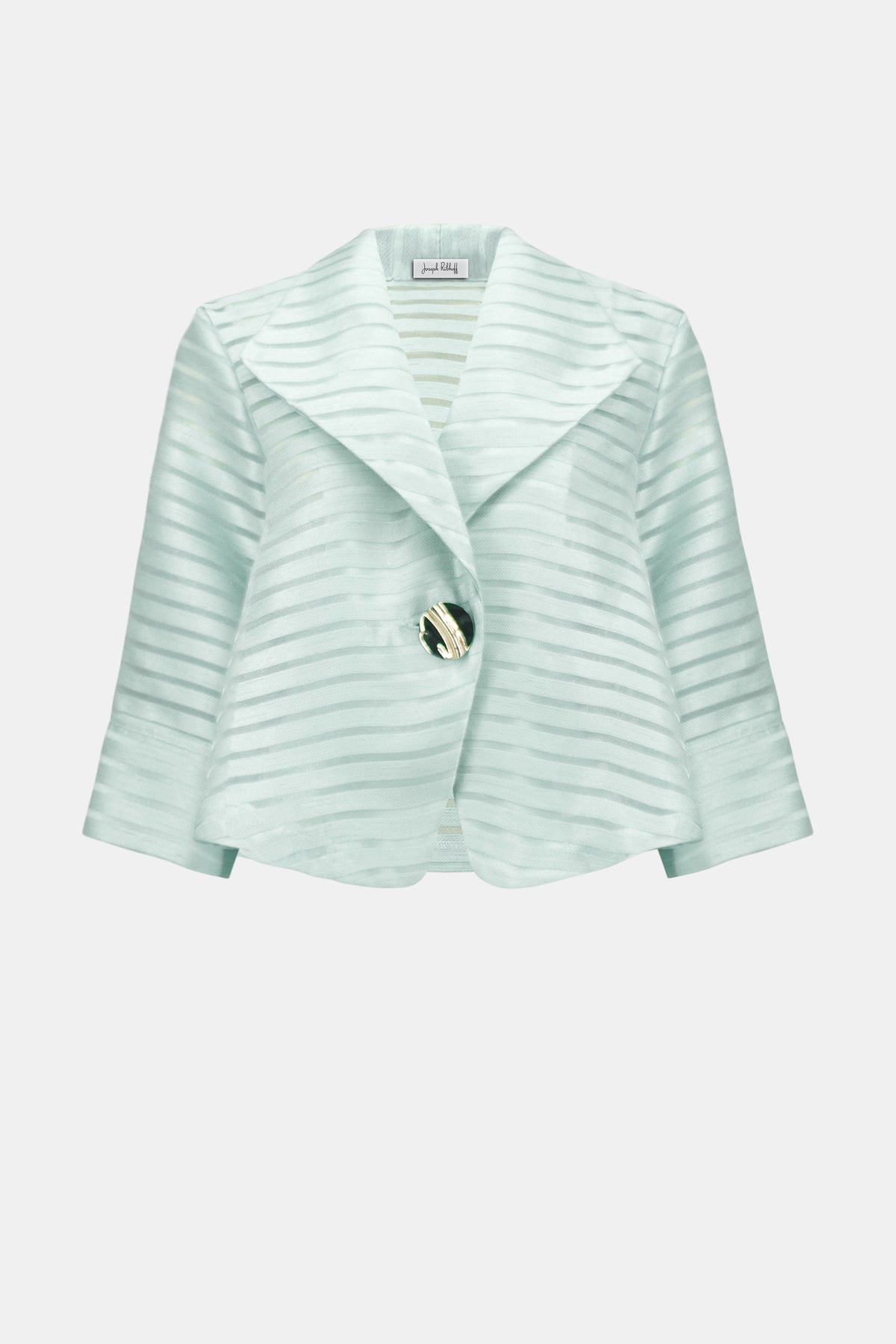 Joseph Ribkoff Signature | Novelty Shadow Stripe Swing Jacket With Lapel Jr262707