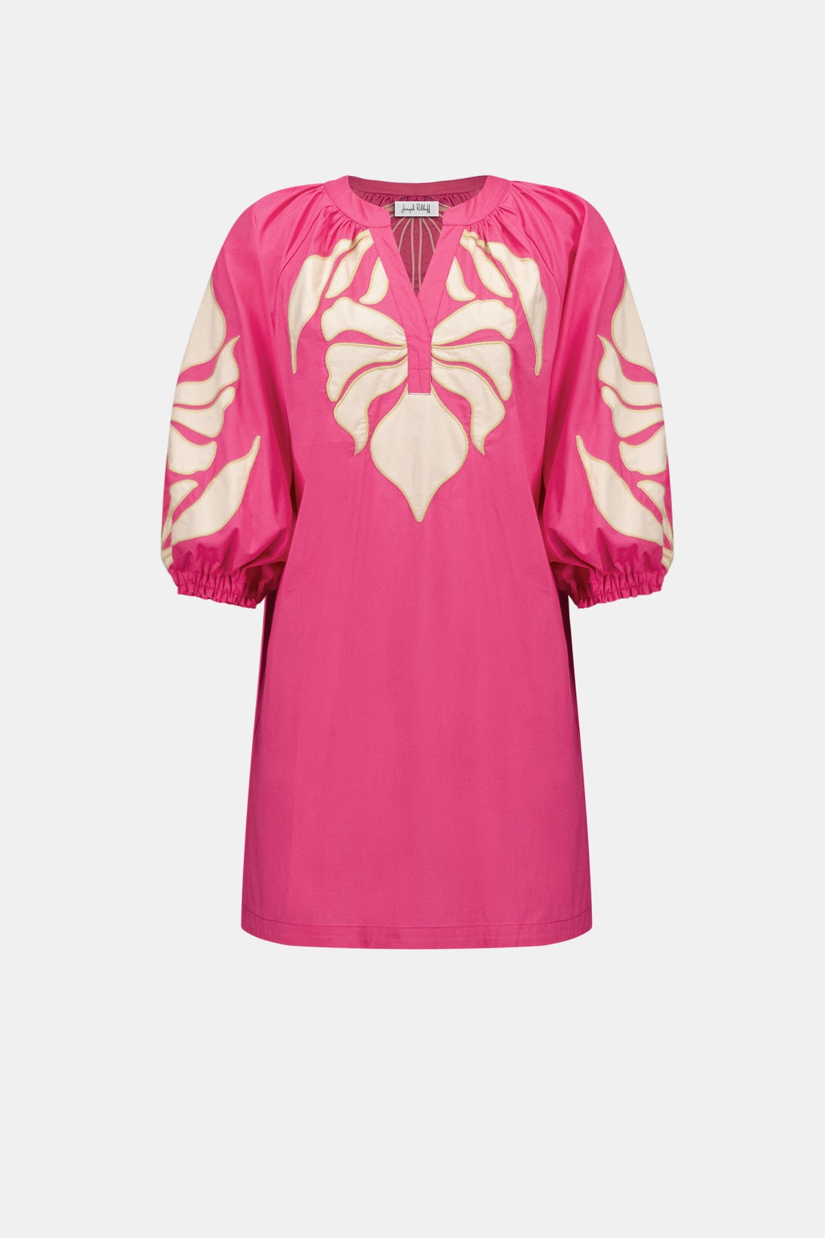 Joseph Ribkoff Stretch Cotton Floral Embroidered Straight Dress Jr262911