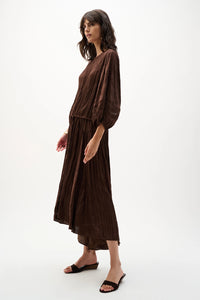 Joseph Ribkoff Pleated Satin Flare Skirt With Pleats Jr262960