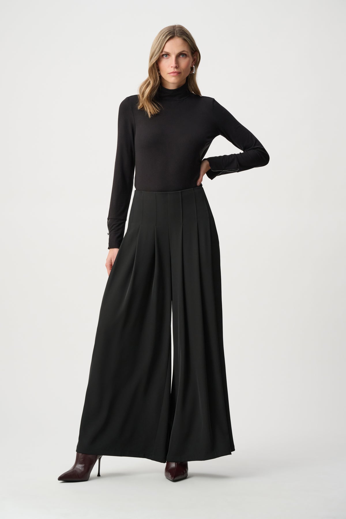 Joseph Ribkoff Woven Twill Wide-Leg Pants Woven Twill Wide-Leg Pants Jr263040
