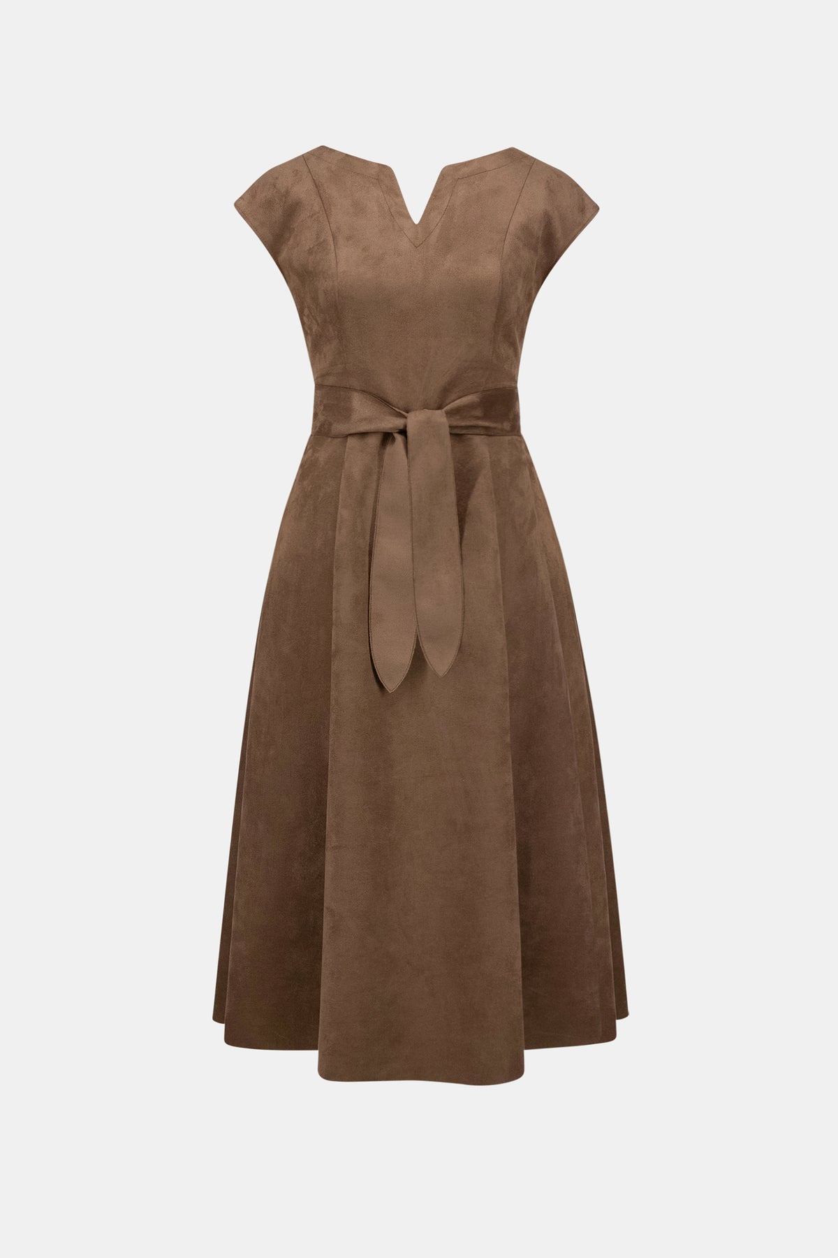 Joseph Ribkoff Scuba Suede Fit-and-Flare Dress Jr263105