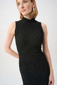 Joseph Ribkoff Textured Jacquard Flounce Dress With Memory Jr263133