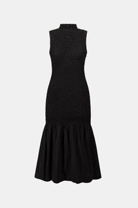 Joseph Ribkoff Textured Jacquard Flounce Dress With Memory Jr263133