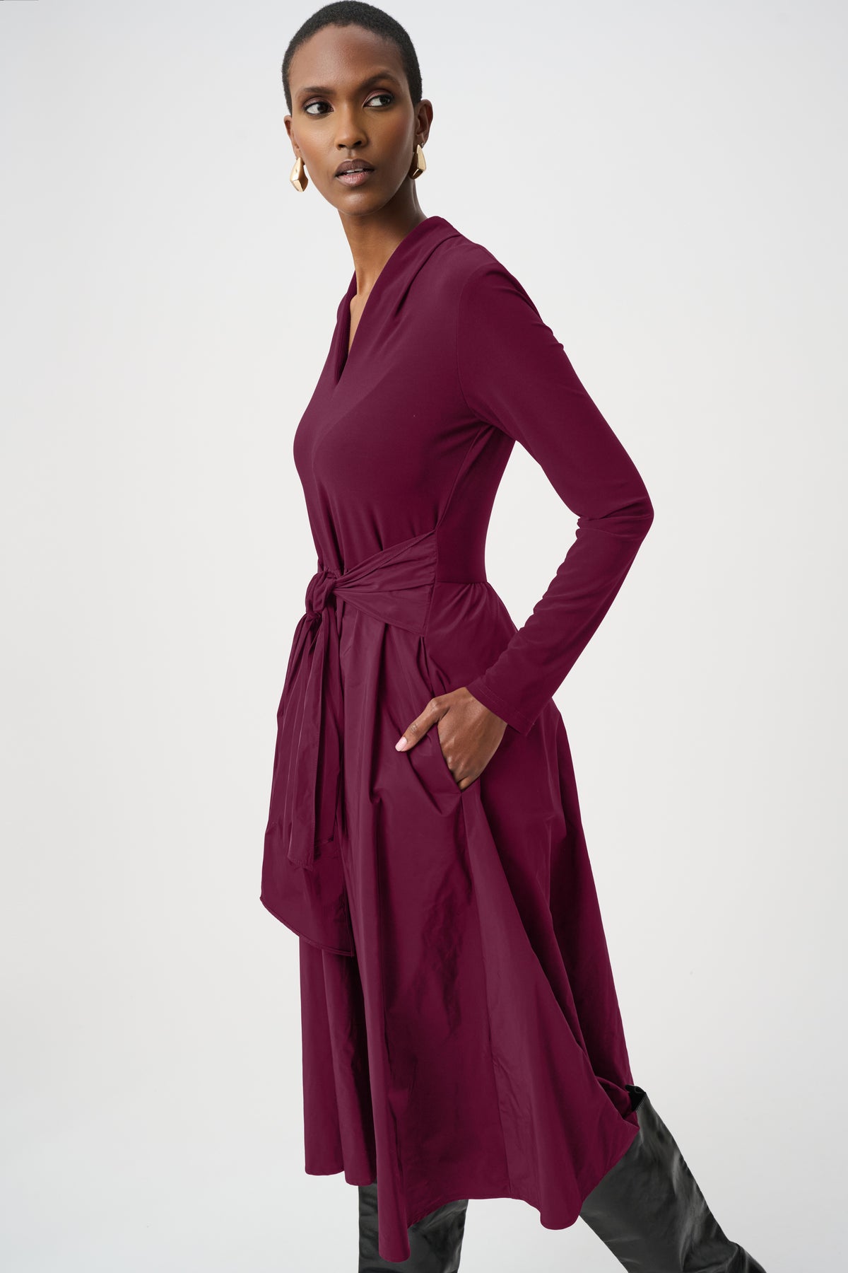 Joseph Ribkoff Silky Knit and Memory Fit and Flare Dress Jr263145