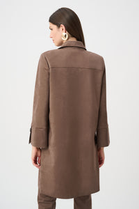 Joseph Ribkoff Scuba Suede Straight Coat Jr263146