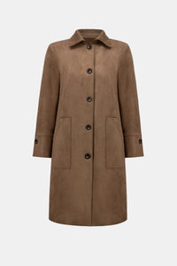 Joseph Ribkoff Scuba Suede Straight Coat Jr263146