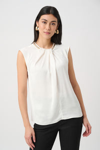 Joseph Ribkoff Recycled Satin Straight Sleeveless Top Jr263168