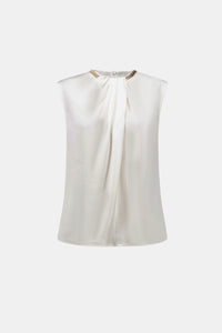 Joseph Ribkoff Recycled Satin Straight Sleeveless Top Jr263168