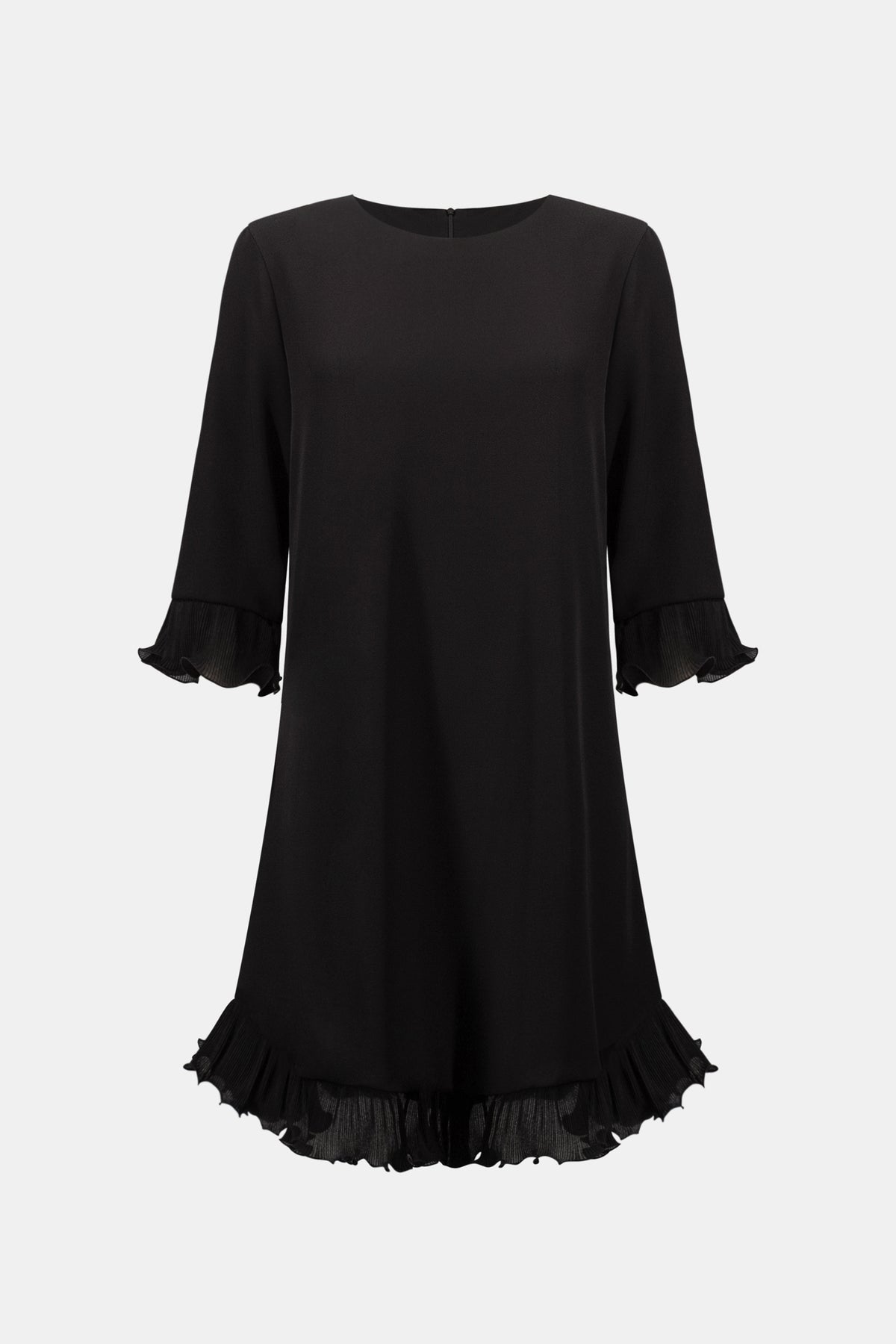 Joseph Ribkoff Georgette Ruffled-Trim Trapeze Dress Jr263189