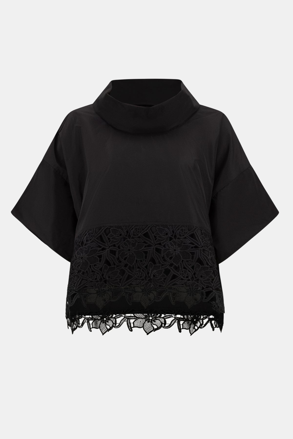 Joseph Ribkoff Memory Boxy Top With Lace Hem Jr263205