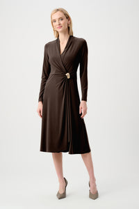 Joseph Ribkoff Melange Silky Knit Wrap Dress Jr263211