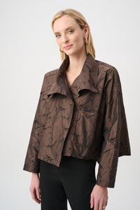 Joseph Ribkoff Jacquard Memory Asymmetrical Jacket Jr263222