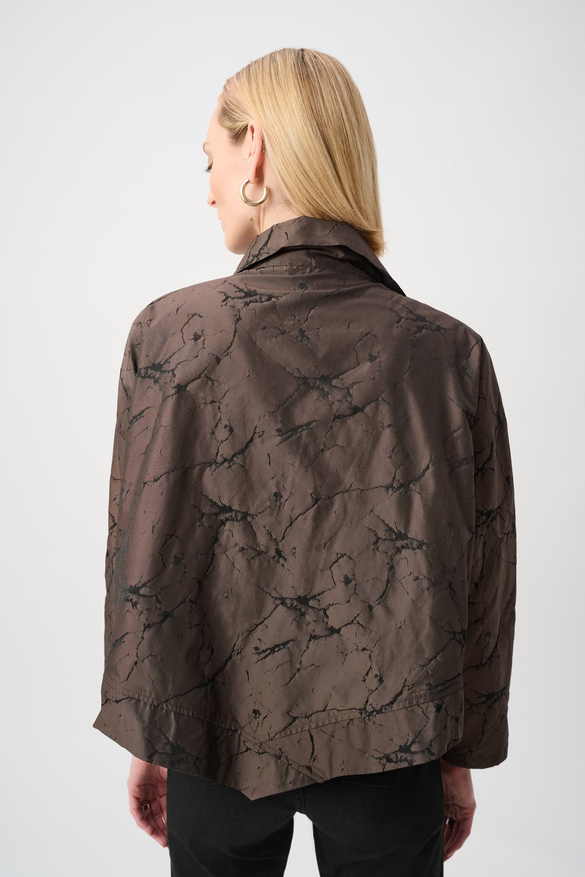 Joseph Ribkoff Jacquard Memory Asymmetrical Jacket Jr263222