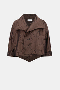 Joseph Ribkoff Jacquard Memory Asymmetrical Jacket Jr263222