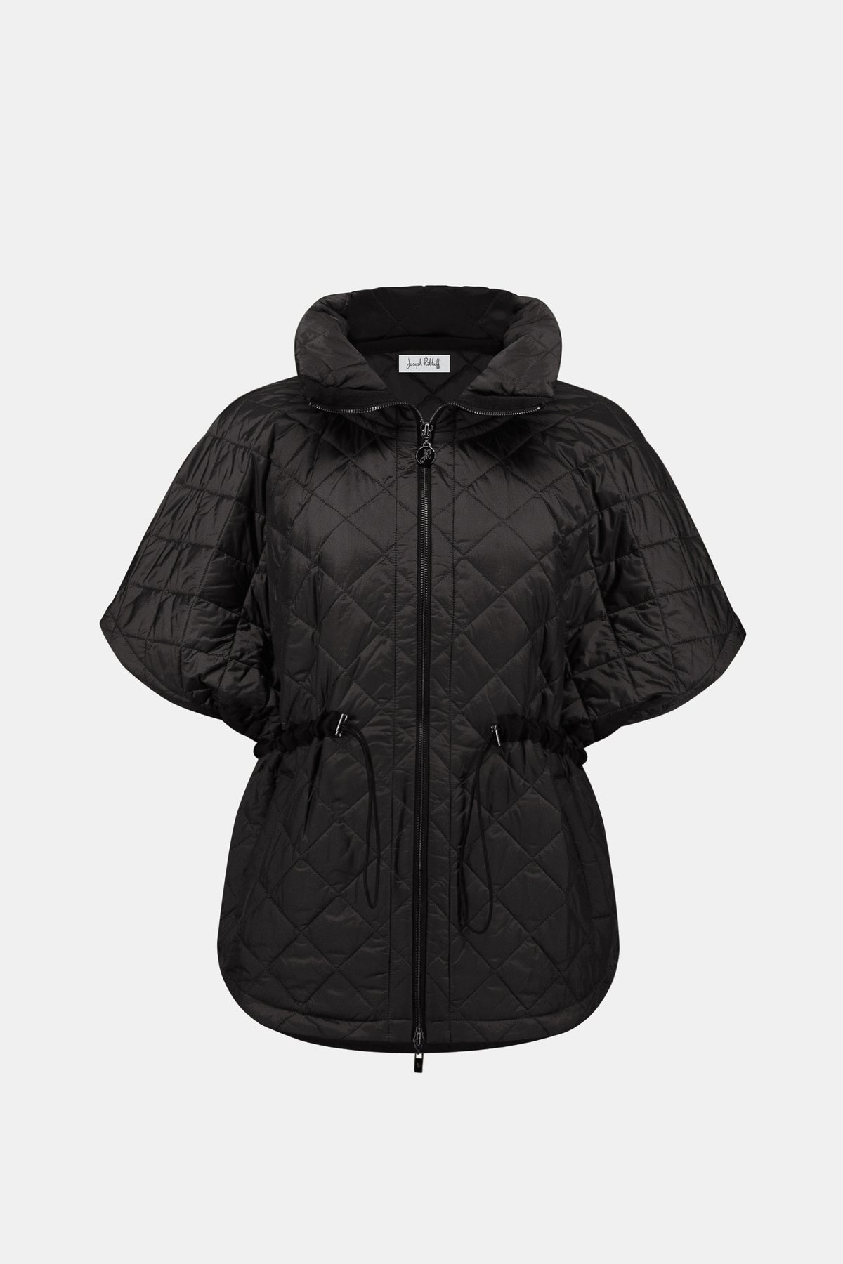 Joseph Ribkoff Quilted Nylon Shawl-Neck Boxy Vest Jr263643