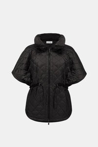 Joseph Ribkoff Quilted Nylon Shawl-Neck Boxy Vest Jr263643
