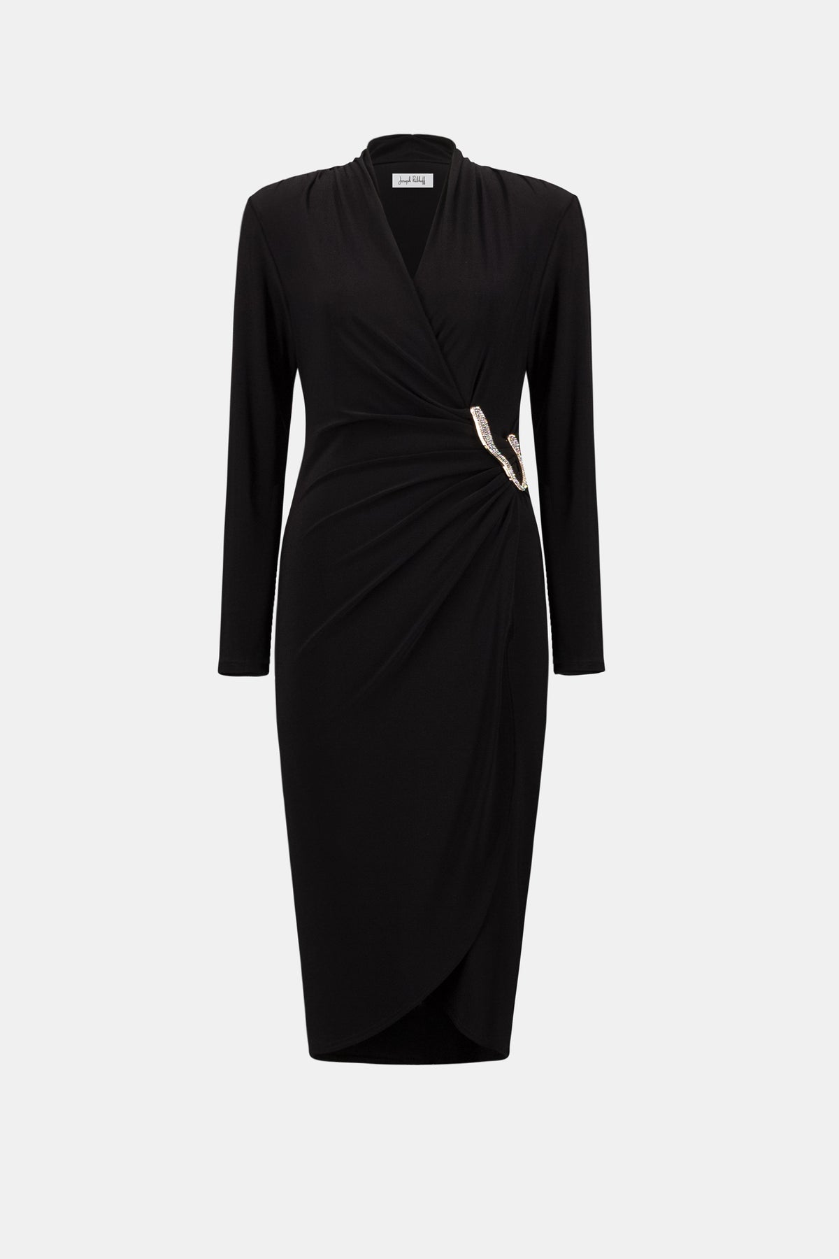 Joseph Ribkoff Silky Knit Sheath Wrap Dress Signature | Silky Knit Sheath Wrap Dress 263709