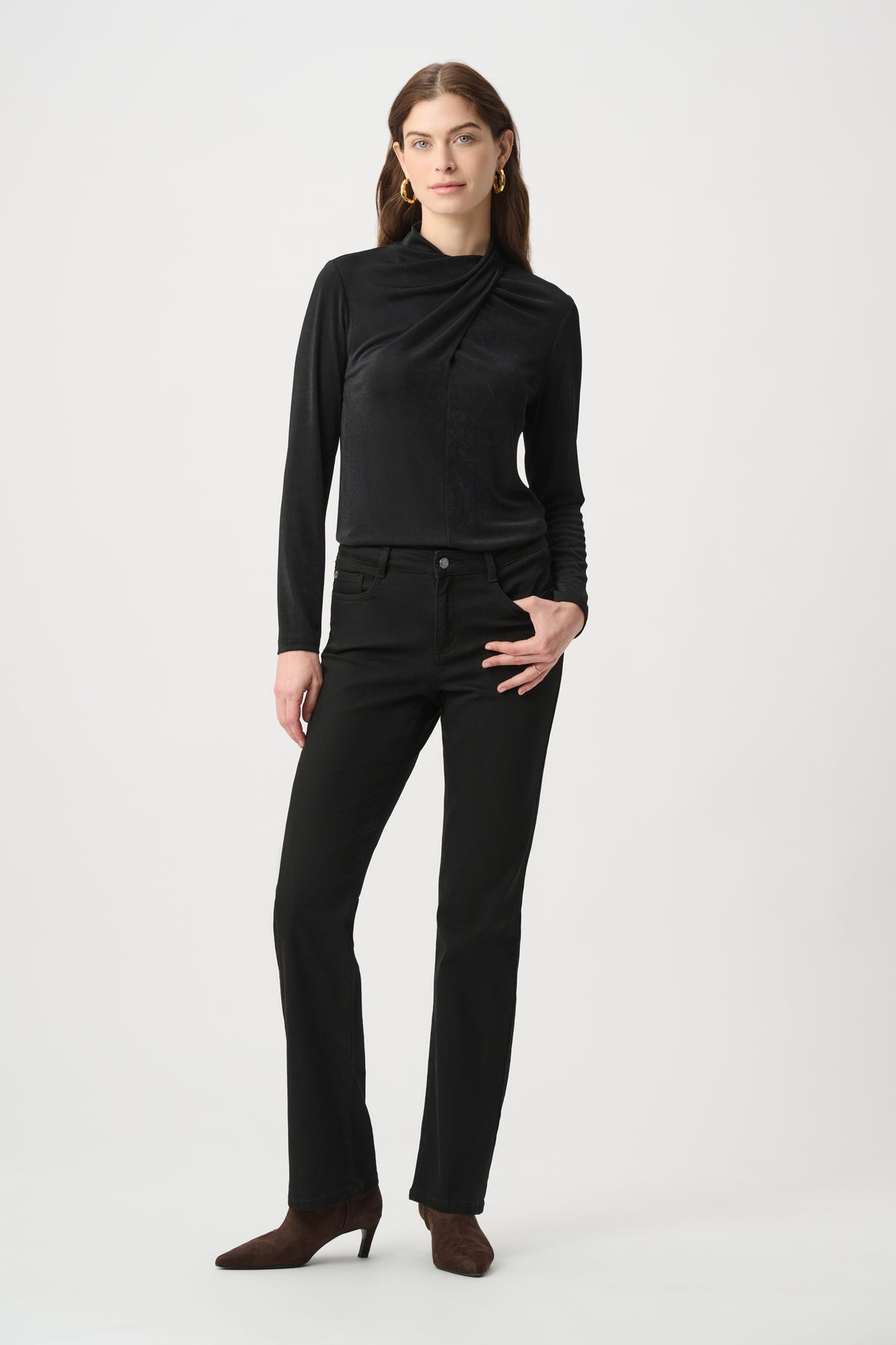 Joseph Ribkoff Twisted Mock Neck Top Jr264172