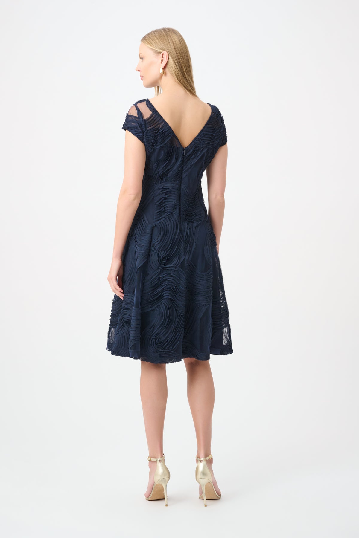 Joseph Ribkoff Embroideered Swirl Fit & Flare Dress Jr264720