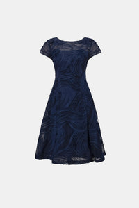 Joseph Ribkoff Embroideered Swirl Fit & Flare Dress Jr264720