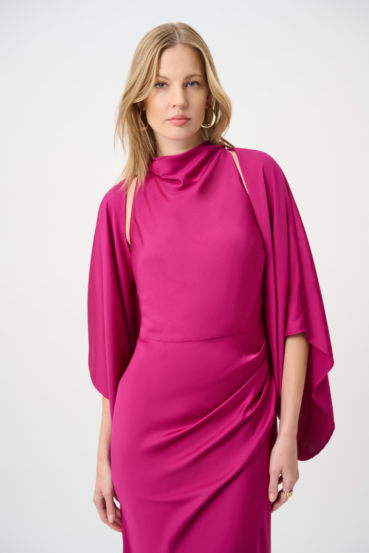 Joseph Ribkoff Satin Dolman Sleeve Cover-Up Jr264731