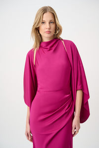 Joseph Ribkoff Satin Dolman Sleeve Cover-Up Jr264731