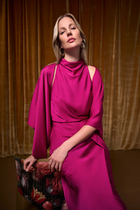 Joseph Ribkoff Satin Dolman Sleeve Cover-Up Jr264731