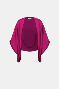 Joseph Ribkoff Satin Dolman Sleeve Cover-Up Jr264731