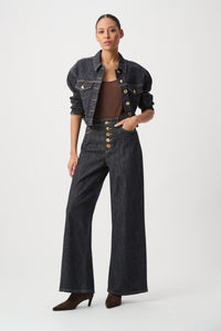 Joseph Ribkoff Statement High-Rise Palazzo Jeans Jr264901