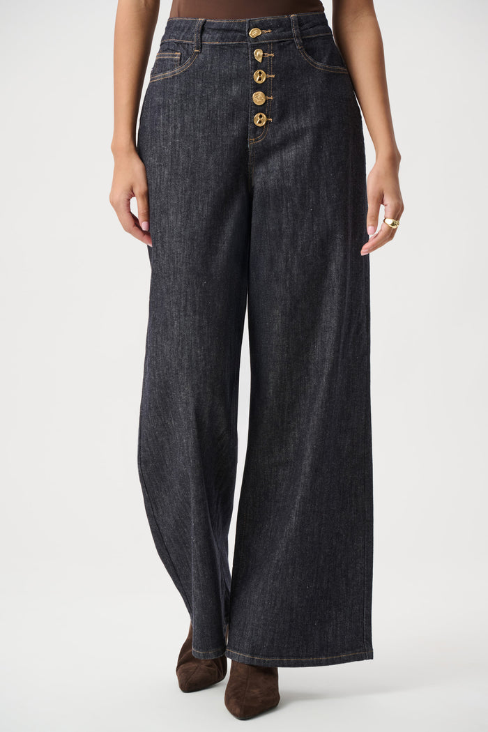 Joseph Ribkoff Statement High-Rise Palazzo Jeans Jr264901