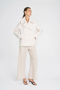 Mela Purdie Pea Jacket In Wax F103 4241 - Pre-Order March Delivery