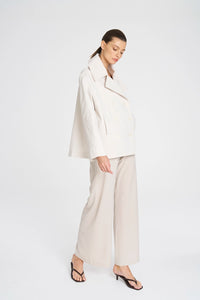 Mela Purdie Pea Jacket In Wax F103 4241 - Pre-Order March Delivery