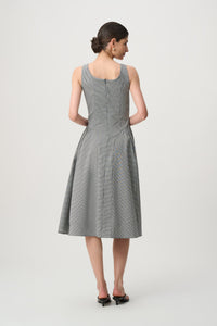 Joseph Ribkoff Gingham Fit and Flare Dress Jr271025