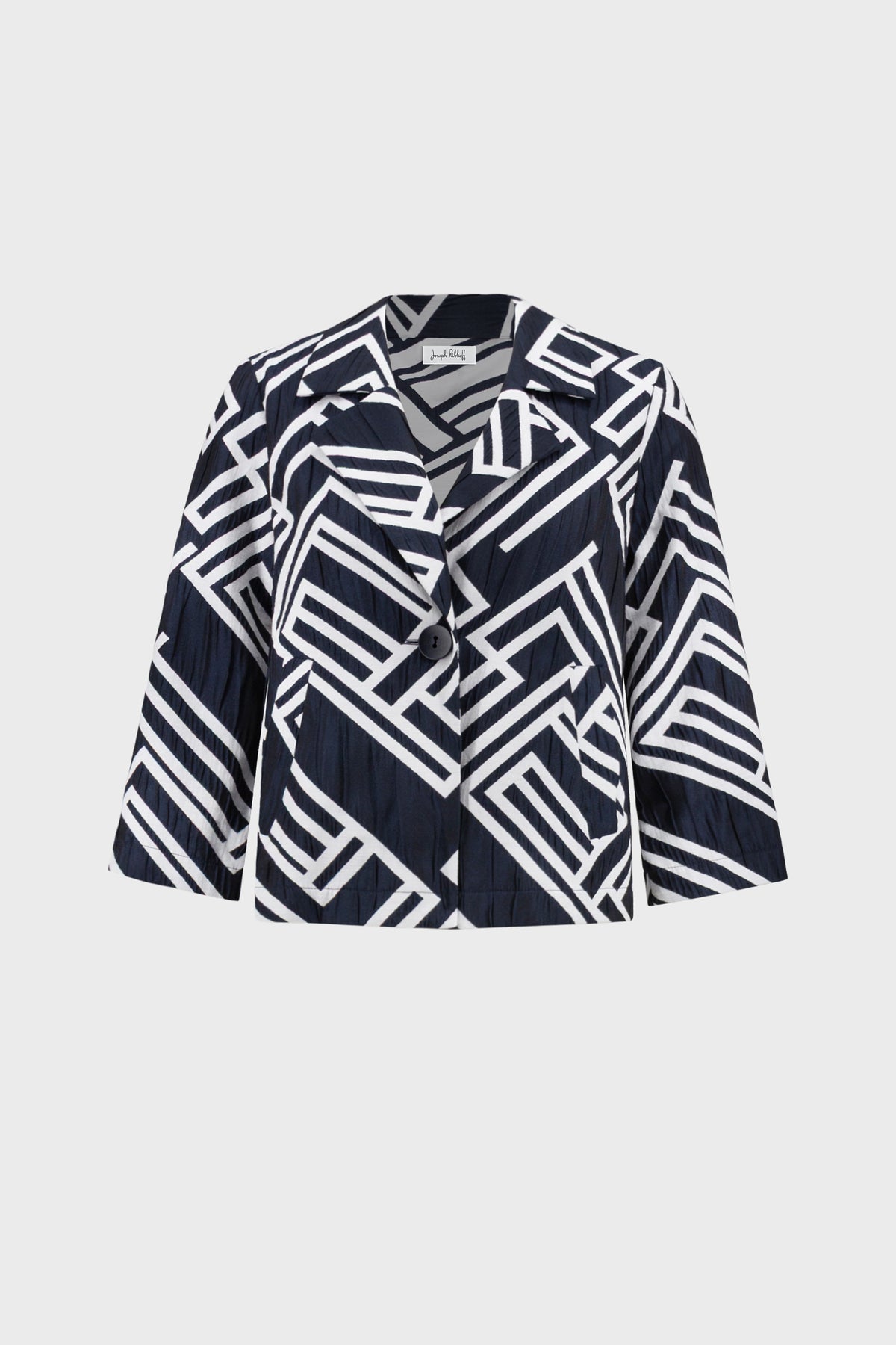 Joseph Ribkoff Geometric Jacquard Boxy Jacket Jr271073