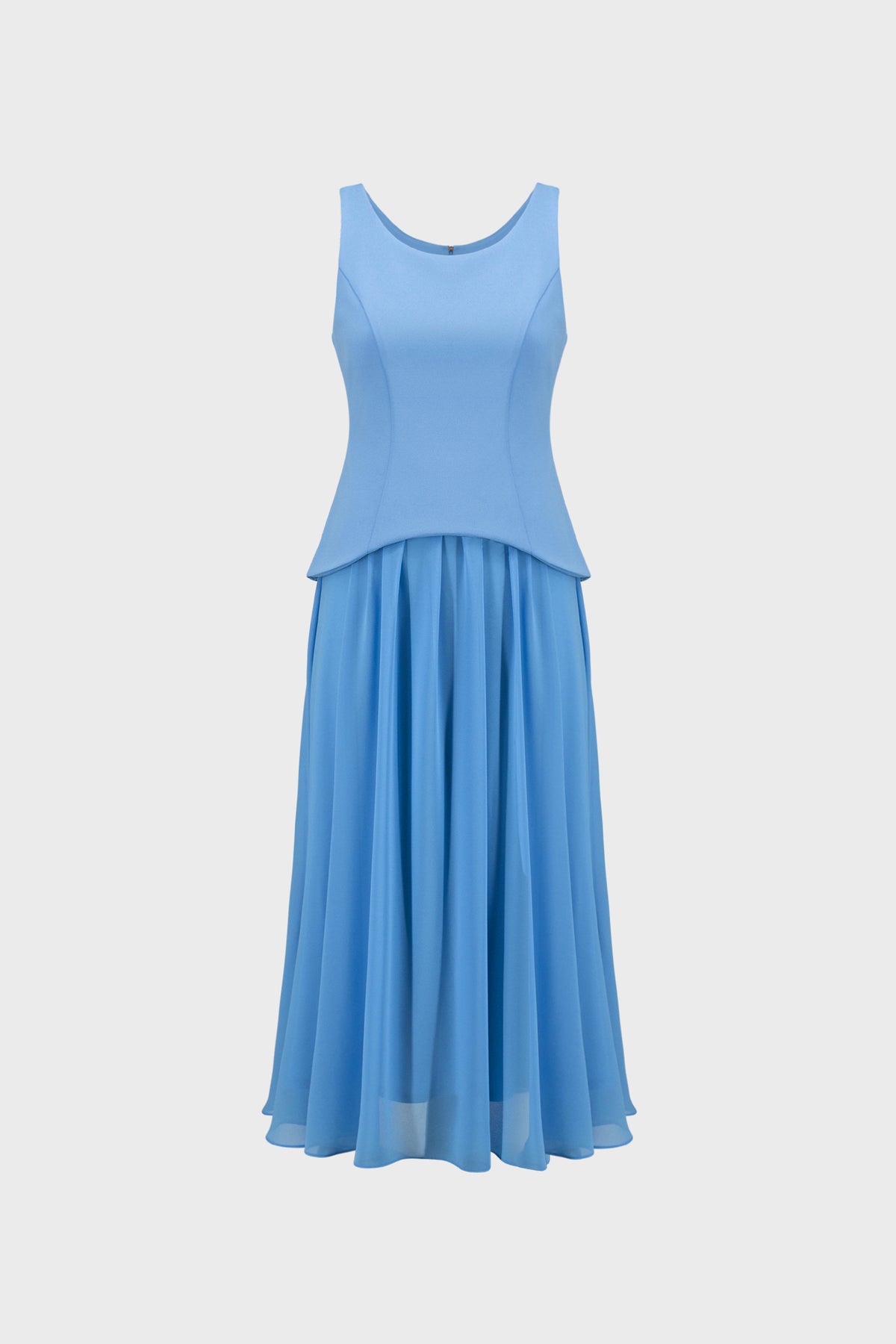 Joseph Ribkoff Drop Waist Chiffon Midi Dress Jr271725