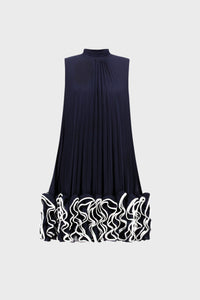 Joseph Ribkoff Chiffon Ruffle Hem Trapeze Dress Jr271739