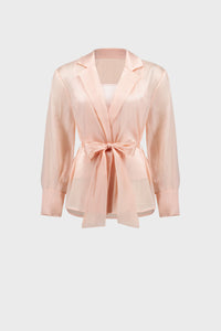 Joseph Ribkoff Organza Wrap Blouse Set Jr271757
