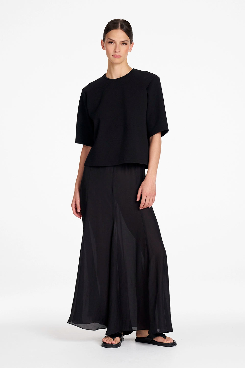 Mela Purdie Elbow Box T in Black F104 80066 - Pre-Order November Delivery
