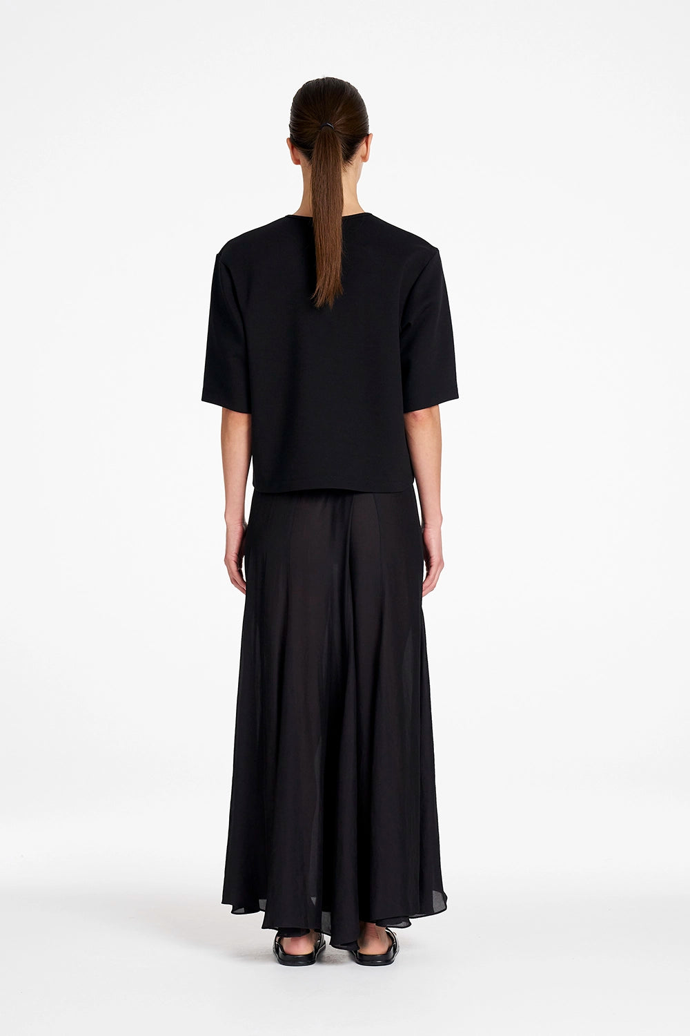 Mela Purdie Elbow Box T in Black F104 80066 - Pre-Order November Delivery