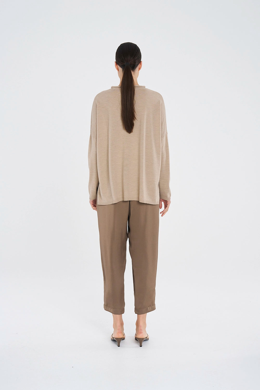 Mela Purdie Panama Sweater in Camel F14 9300