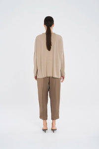 Mela Purdie Panama Sweater in Camel F14 9300
