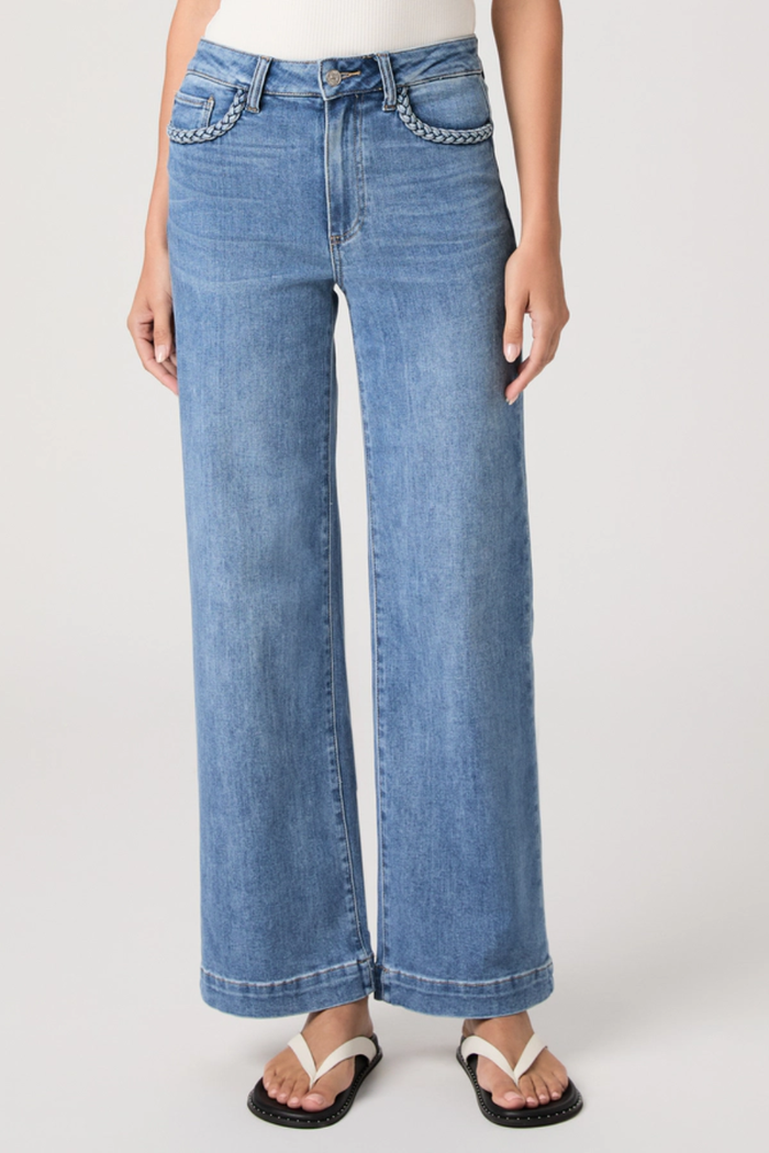 Paige Anessa Jeans 31”  with Braided Pocket in Encino 1N24F72-D079