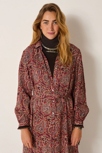 Maison Hotel Aretha Dress in Burnt Russet - Pre-Order January Delivery