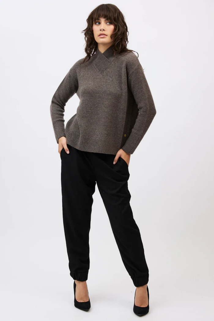Mia Fratino Catherine Cross Front in Espresso 23916