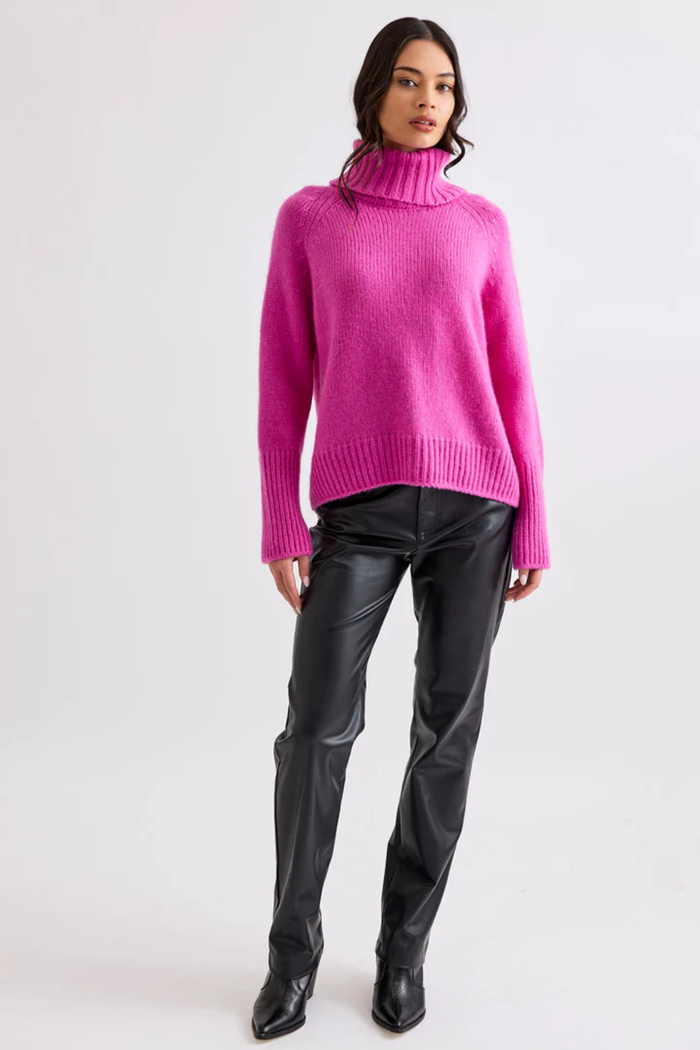 Mia Fratino Banks Soft Rollneck in Camelia 26032